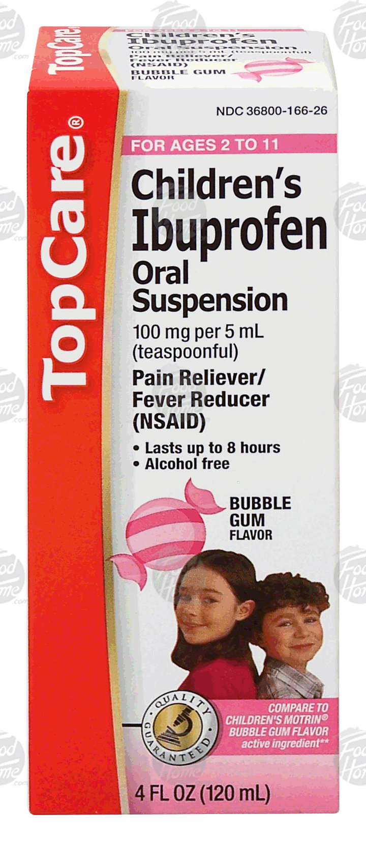 Top Care  children's ibuprofen oral suspension, pain releiver, bubble gum flavor Full-Size Picture